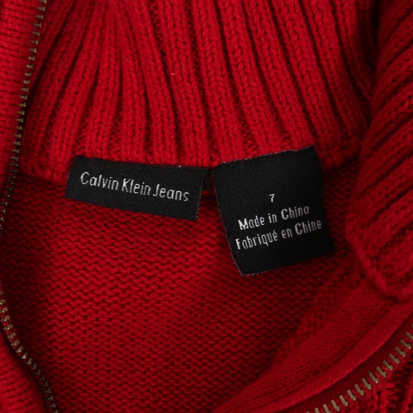 CALVIN KLEIN JEANS sweater, boy’s size 7 - Picture 4 of 4
